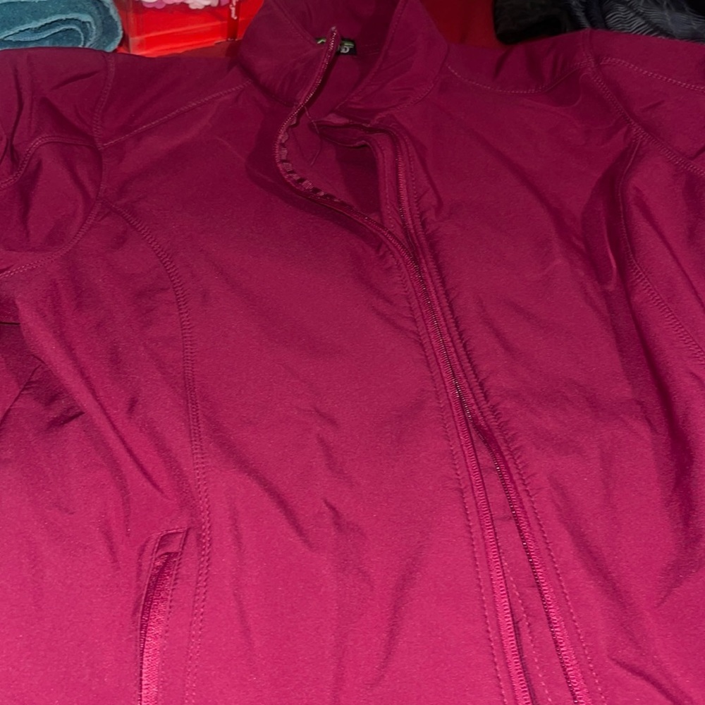 Burgundy Plus Size Jacket